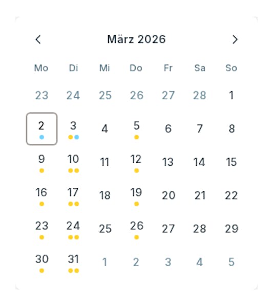 Feste Zeitslots im Content-Kalender blockieren